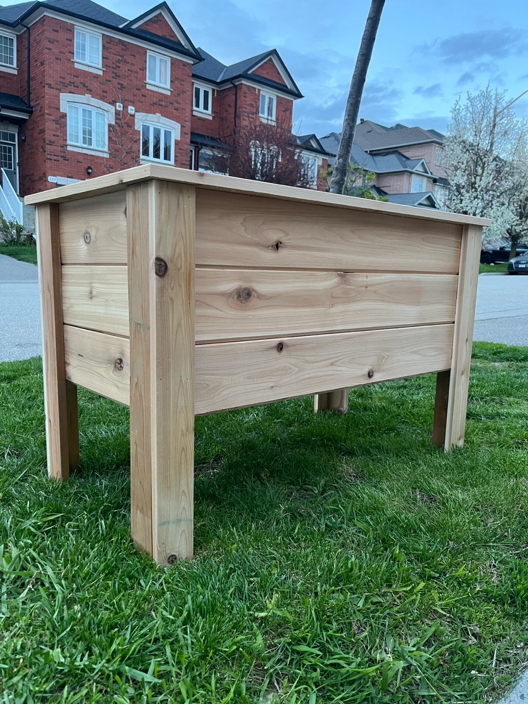 hand crafted Cedar Raised Garden Planter Box - photo 2