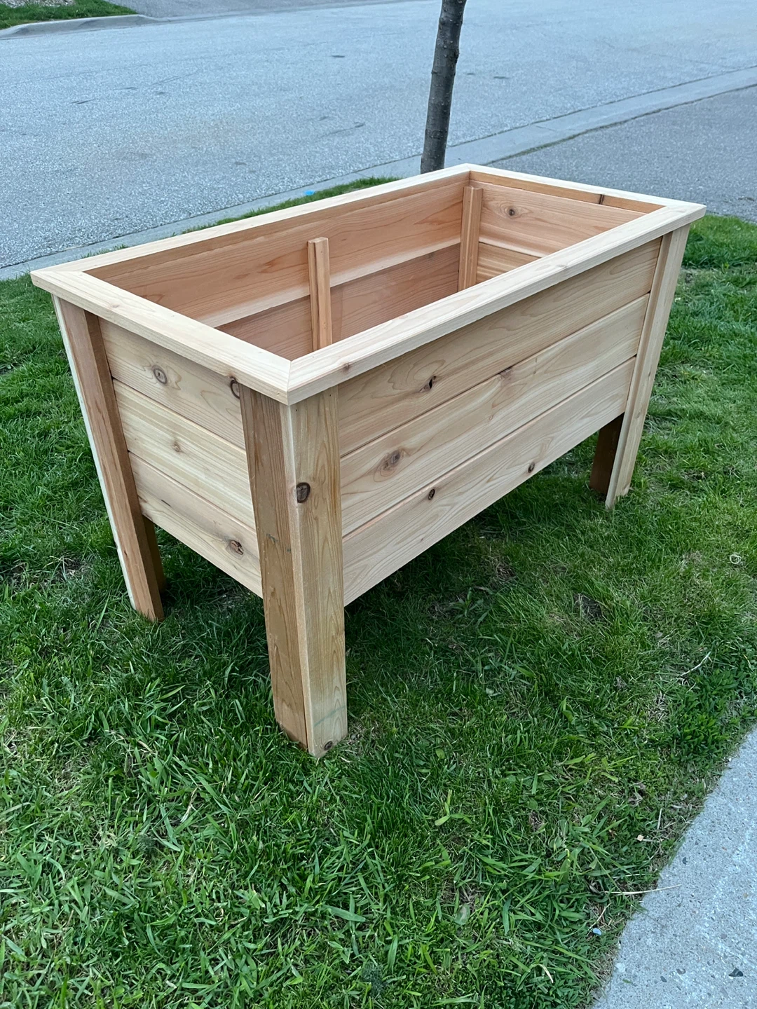 hand crafted Cedar Raised Garden Planter Box