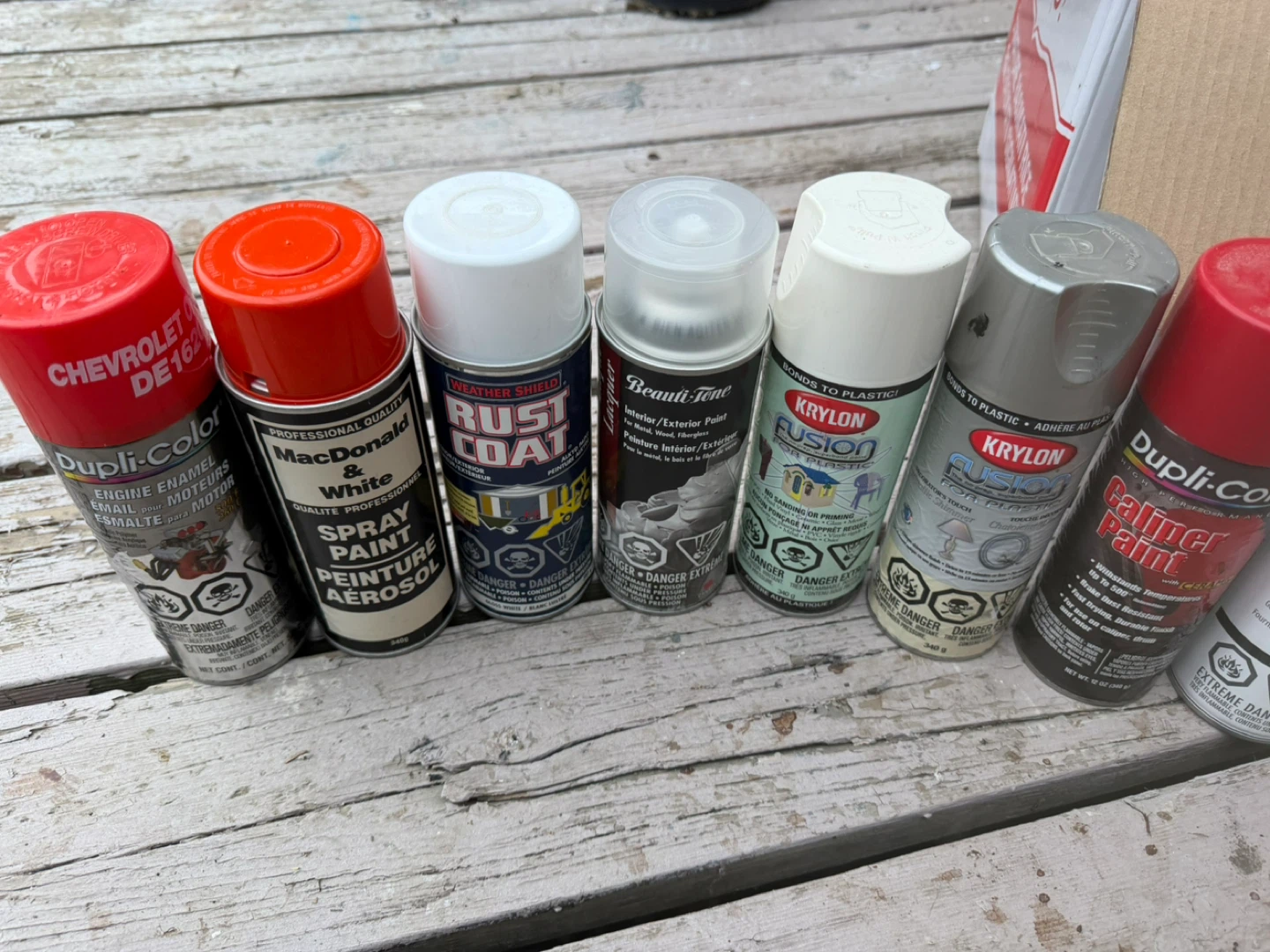 Assorted Spray Paint Cans - Various Brands & Colors