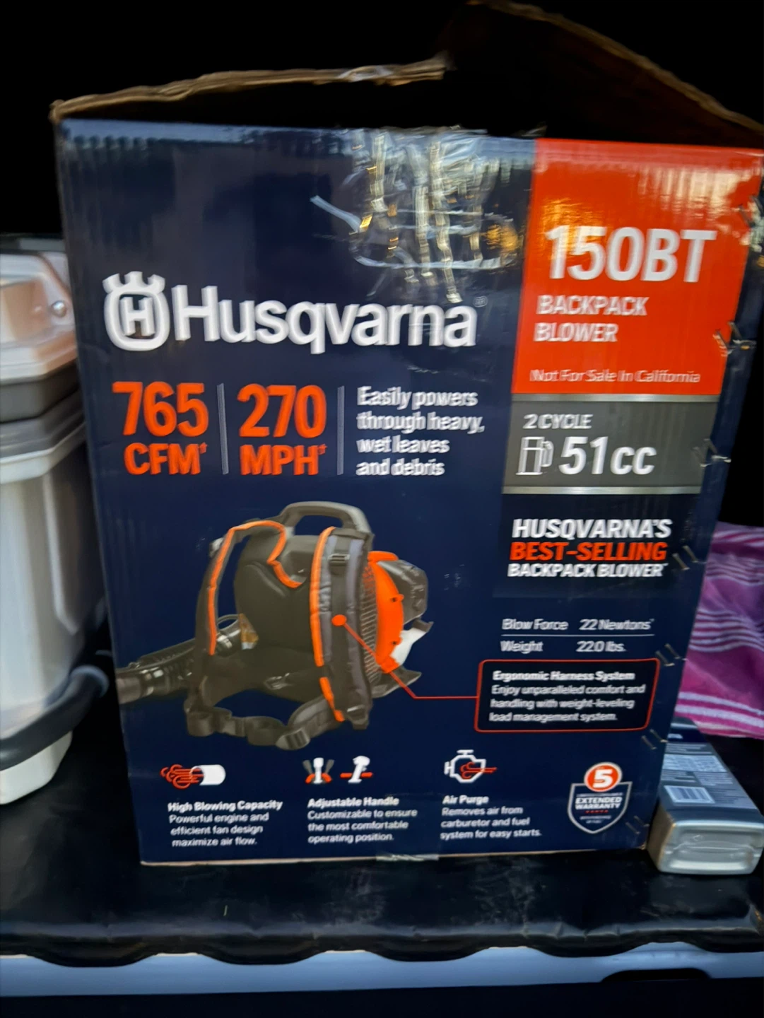 Husqvarna 150BT 51cc 2-Cycle Backpack Blower