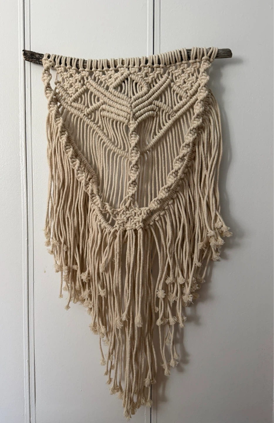 Bohemian Macrame Wall Hanging with Driftwood - photo 2