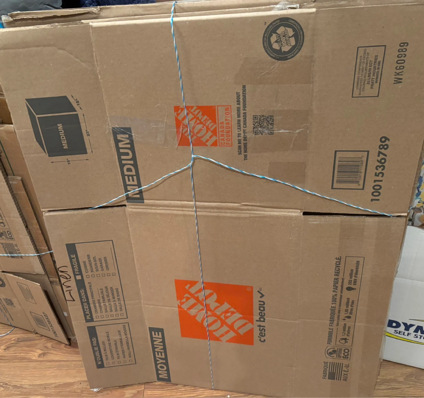 Aprox 50 Cardboard Moving Boxes - Medium & Petite Sizes