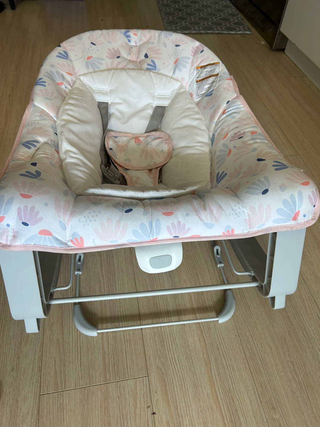 Baby Bouncer Seat with Floral Print - photo 2