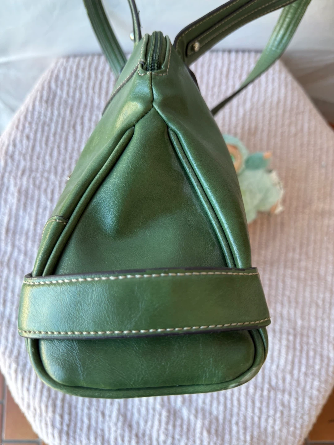 Nine West Green Leather Tote Bag - photo 4