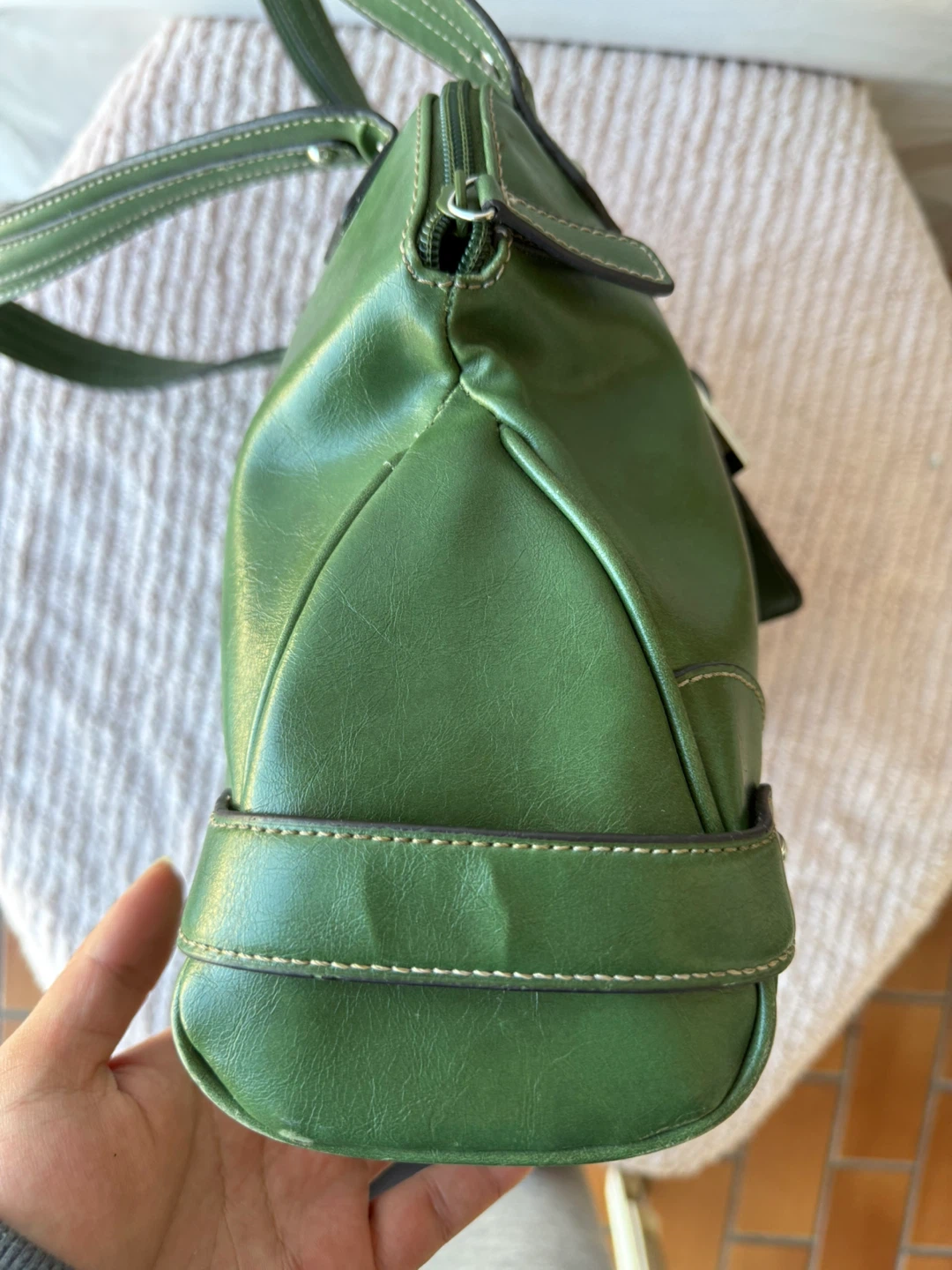 Nine West Green Leather Tote Bag - photo 5