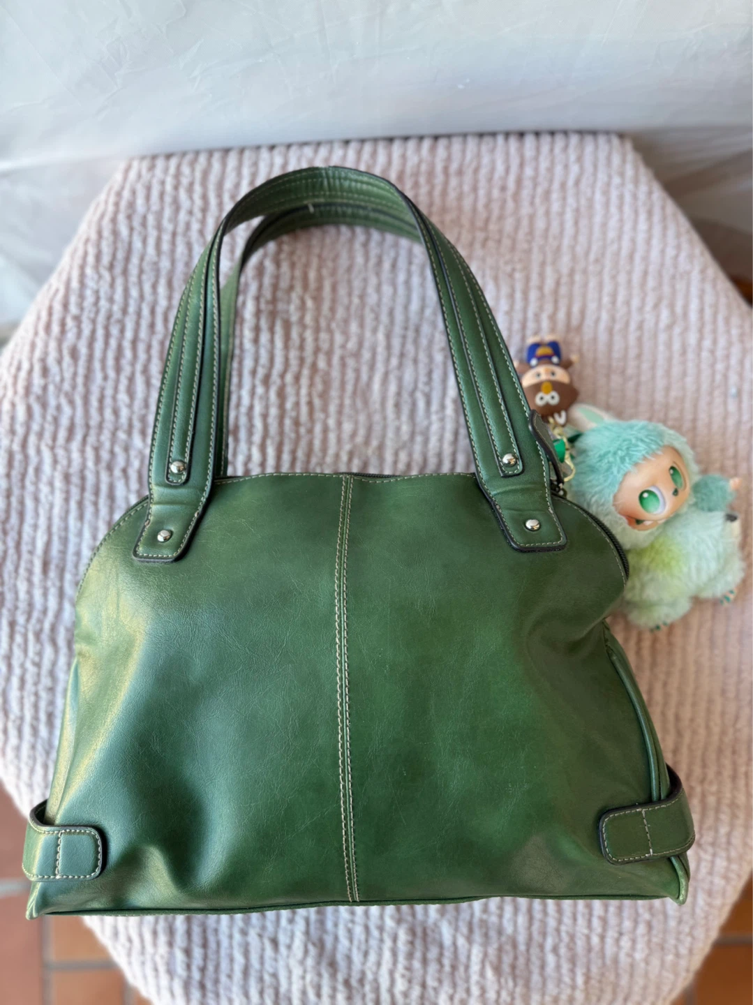 Nine West Green Leather Tote Bag - photo 2