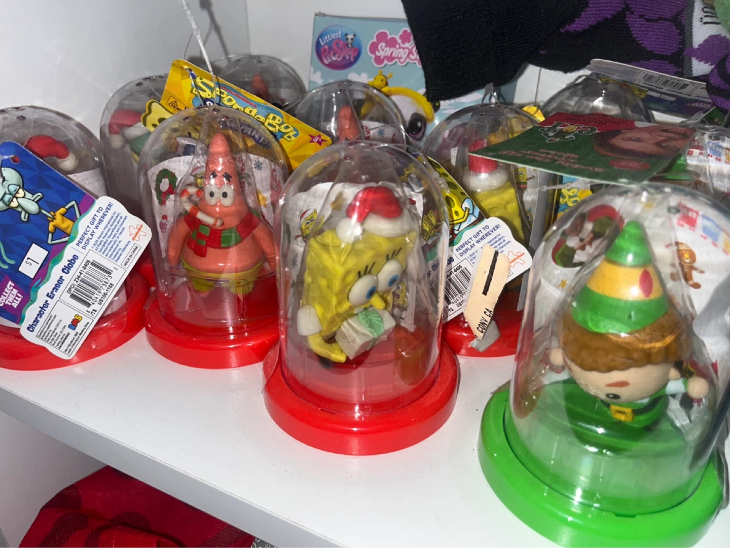 SpongeBob SquarePants Christmas Globe Figurines