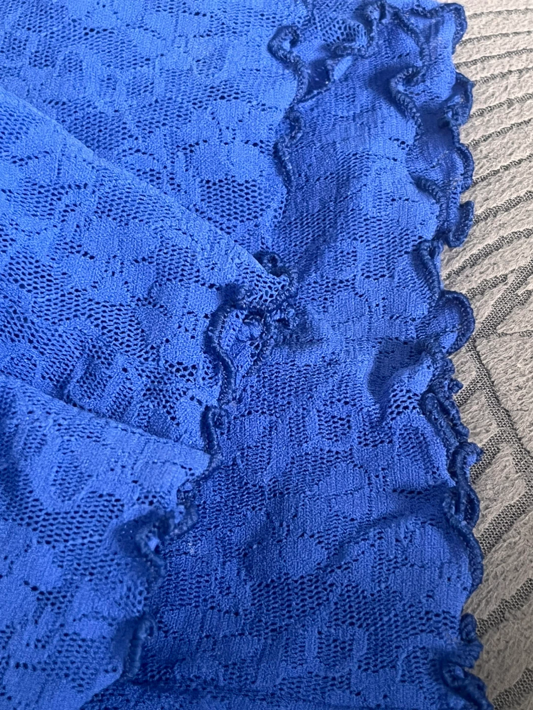Vintage Arianne Blue Floral Lace Slip Dress / Chemise - photo 3