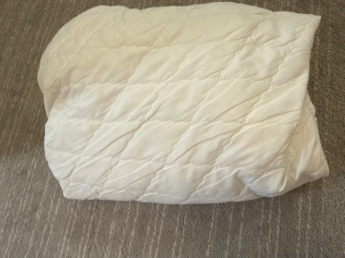 White Quilted mattress Protector king