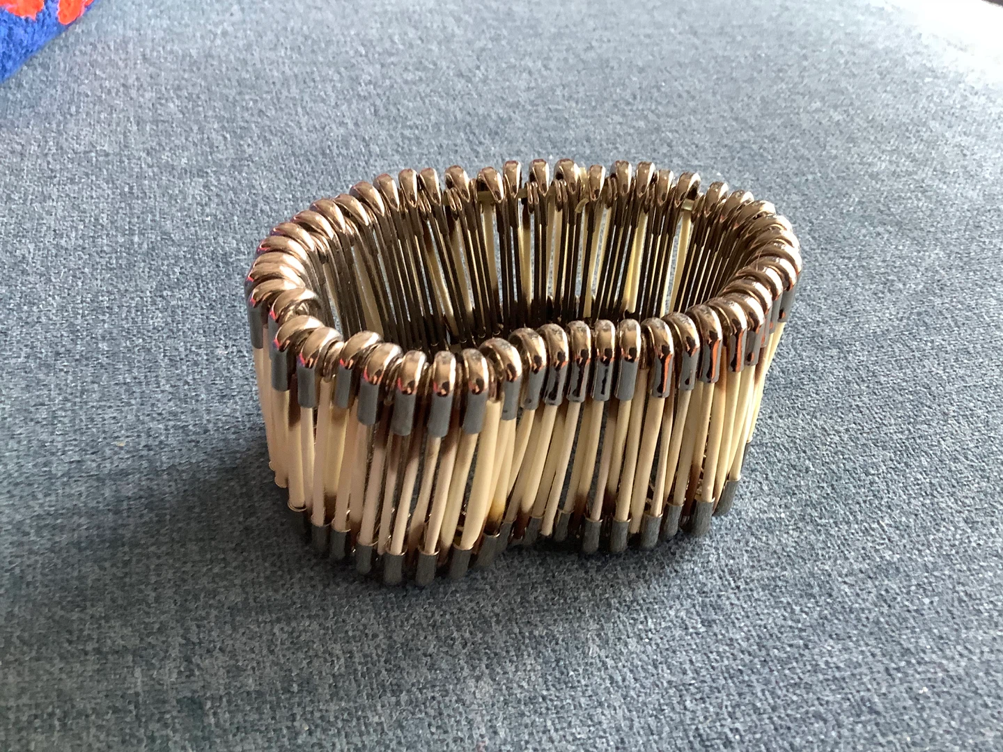Unique Hd Crafted Indigenous Safety Pin Quill Bracelet 🐞 - photo 5
