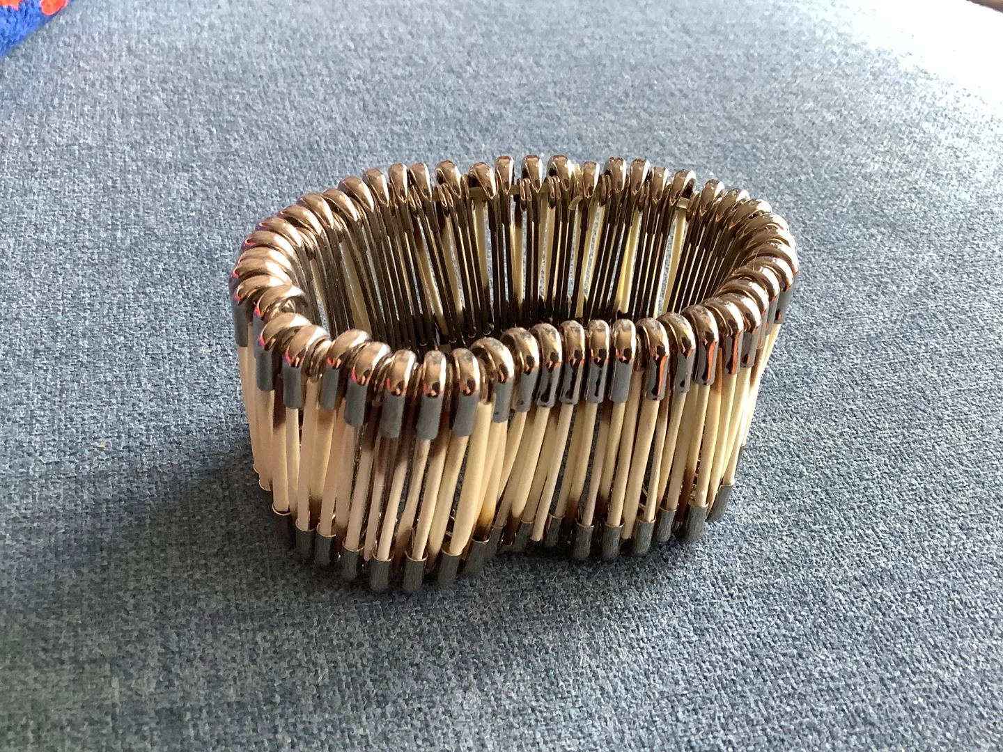 Unique Hd Crafted Indigenous Safety Pin Quill Bracelet 🐞 - photo 2