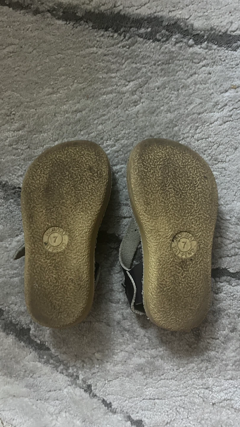 Salt Water Sandals - Navy Blue - Size 7C toddler - photo 2