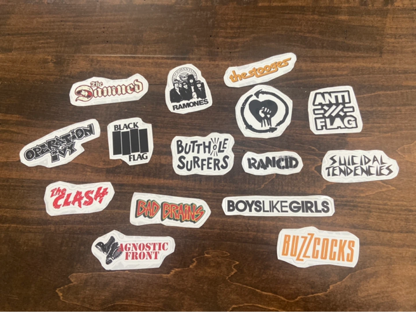ASSORTED BAND STICKERS
