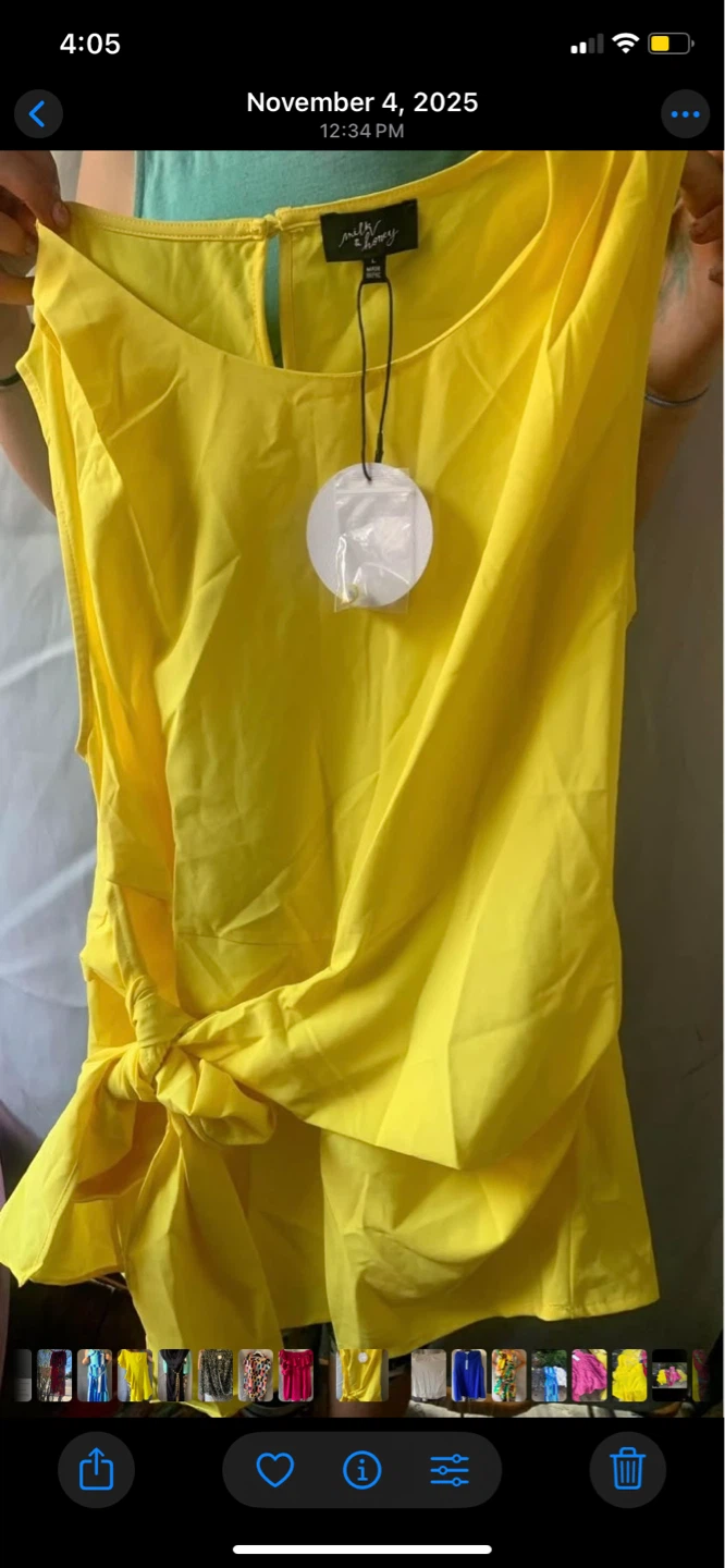 Milk & Honey Yellow Sleeveless Top