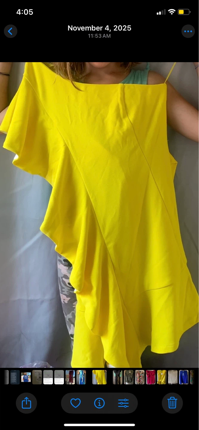Yellow Ruffle Dress