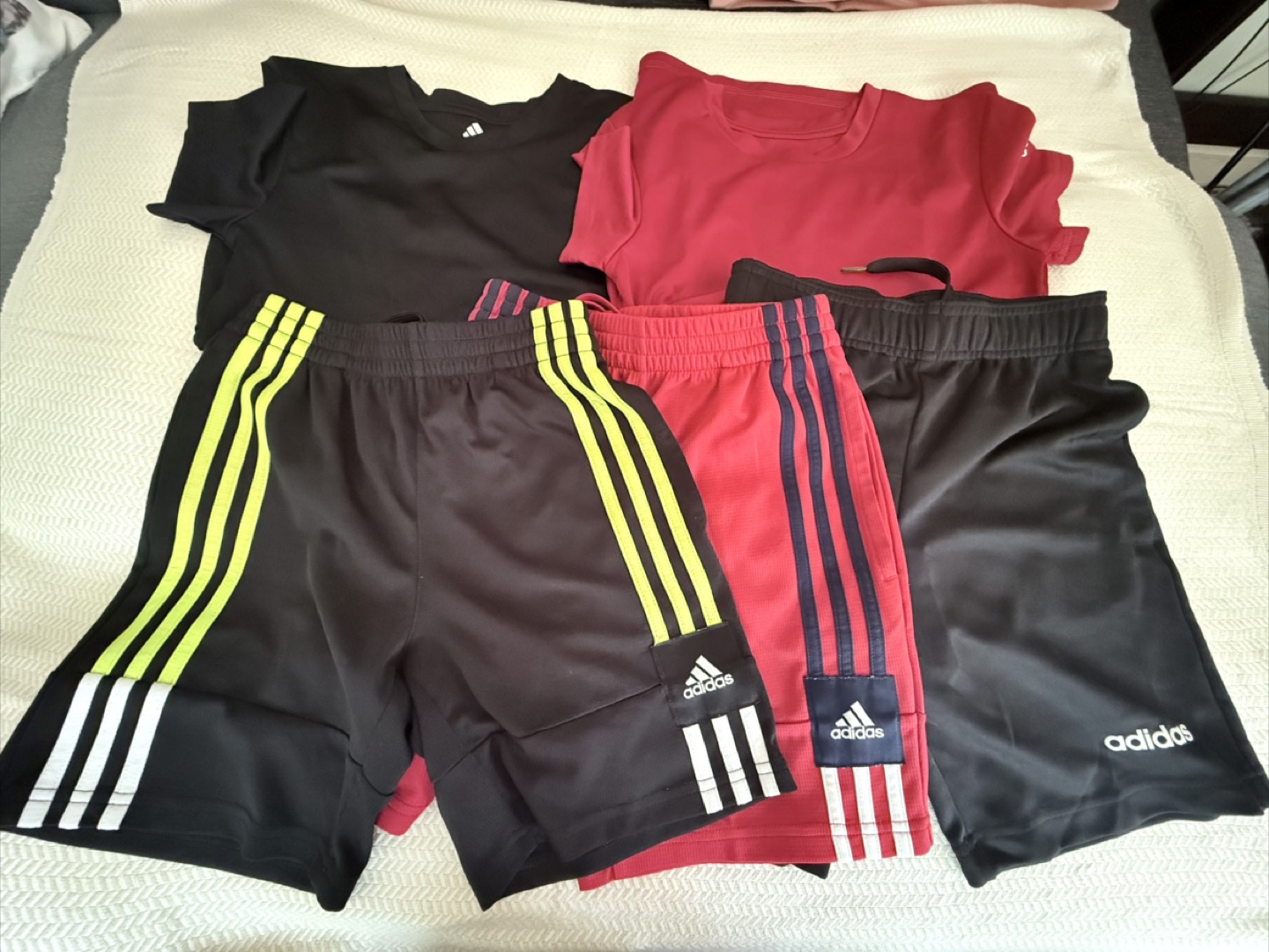 Adidas Youth T-Shirts and Shorts Set - Size S/P