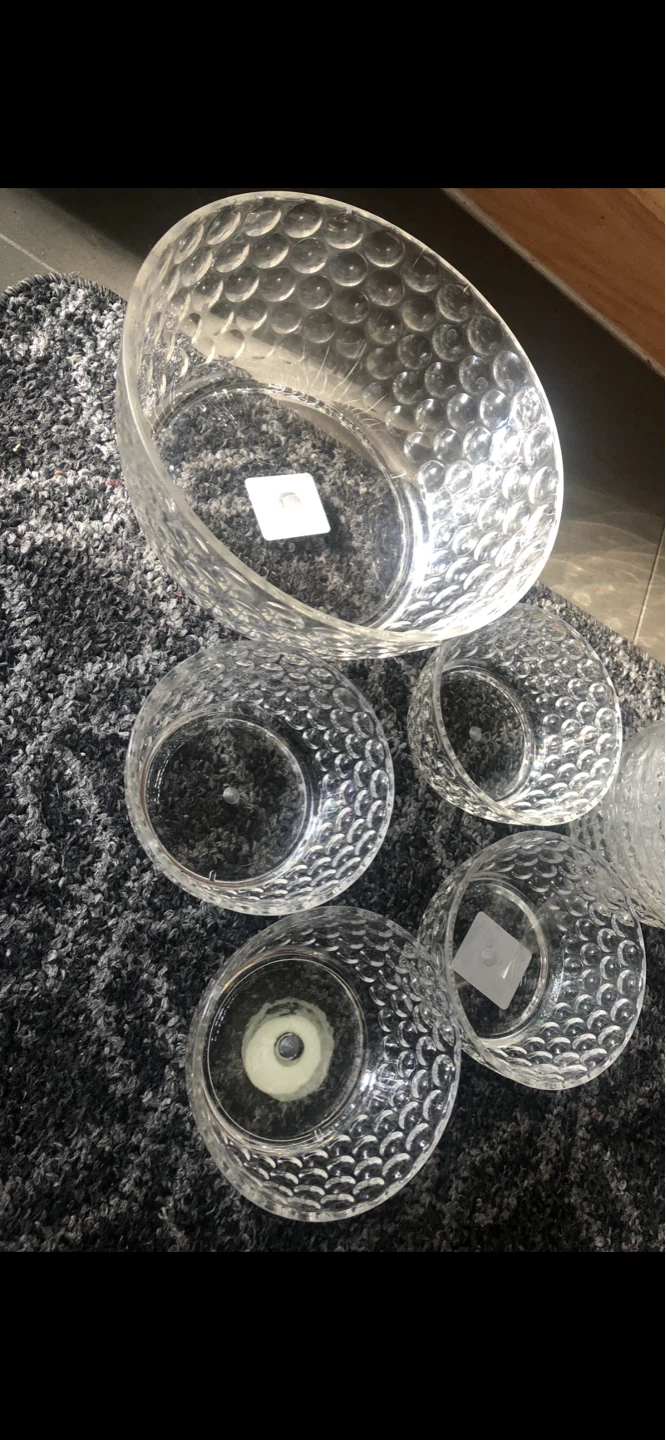 Set of 5 Glass Bowls