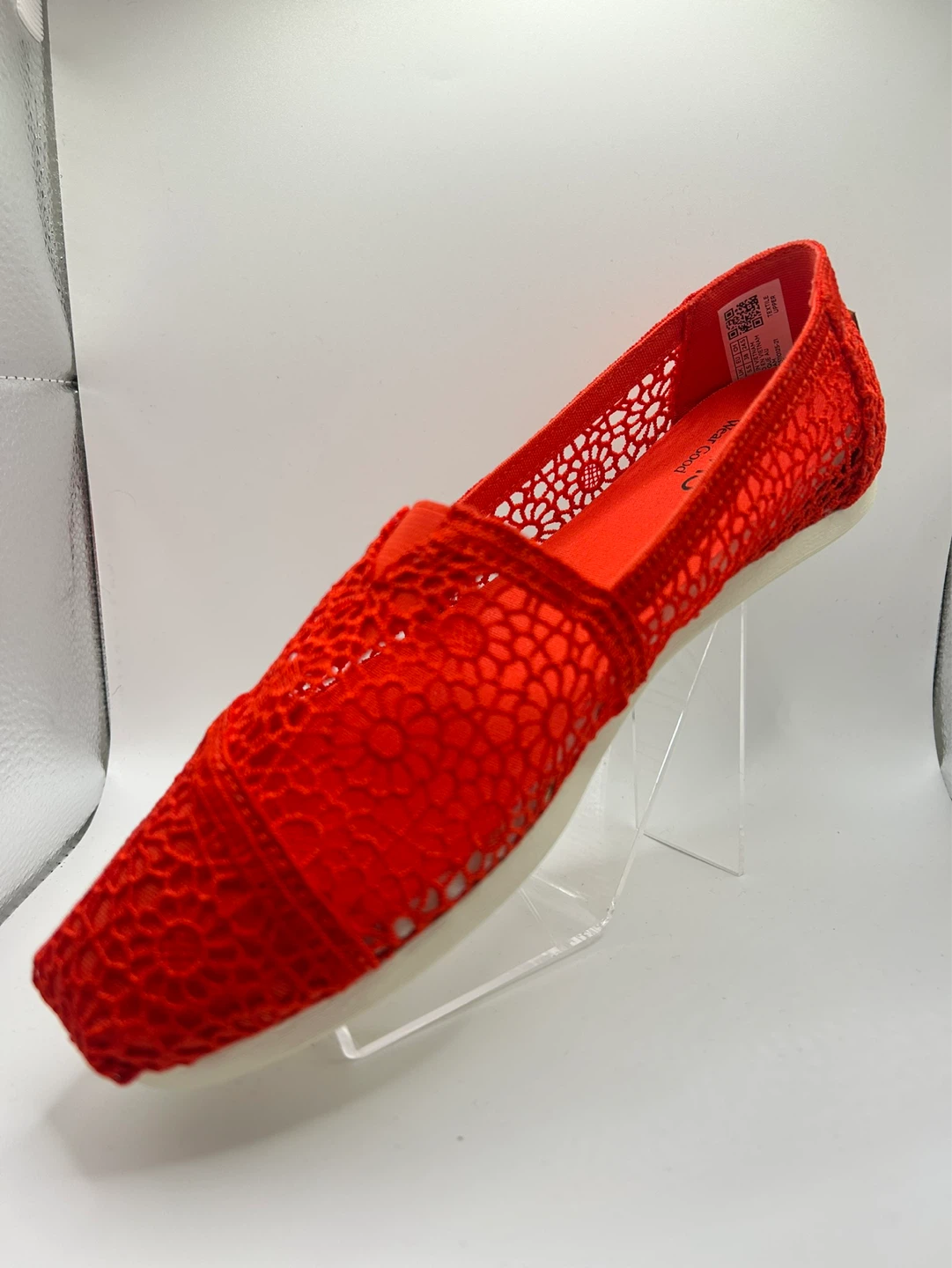 7.5 - NEW in box! TOMS Crochet Flats “Orange” - photo 3