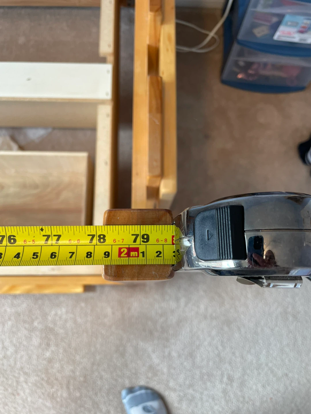 Twin Bed Frame with Drawers (Needs Repair) - photo 2