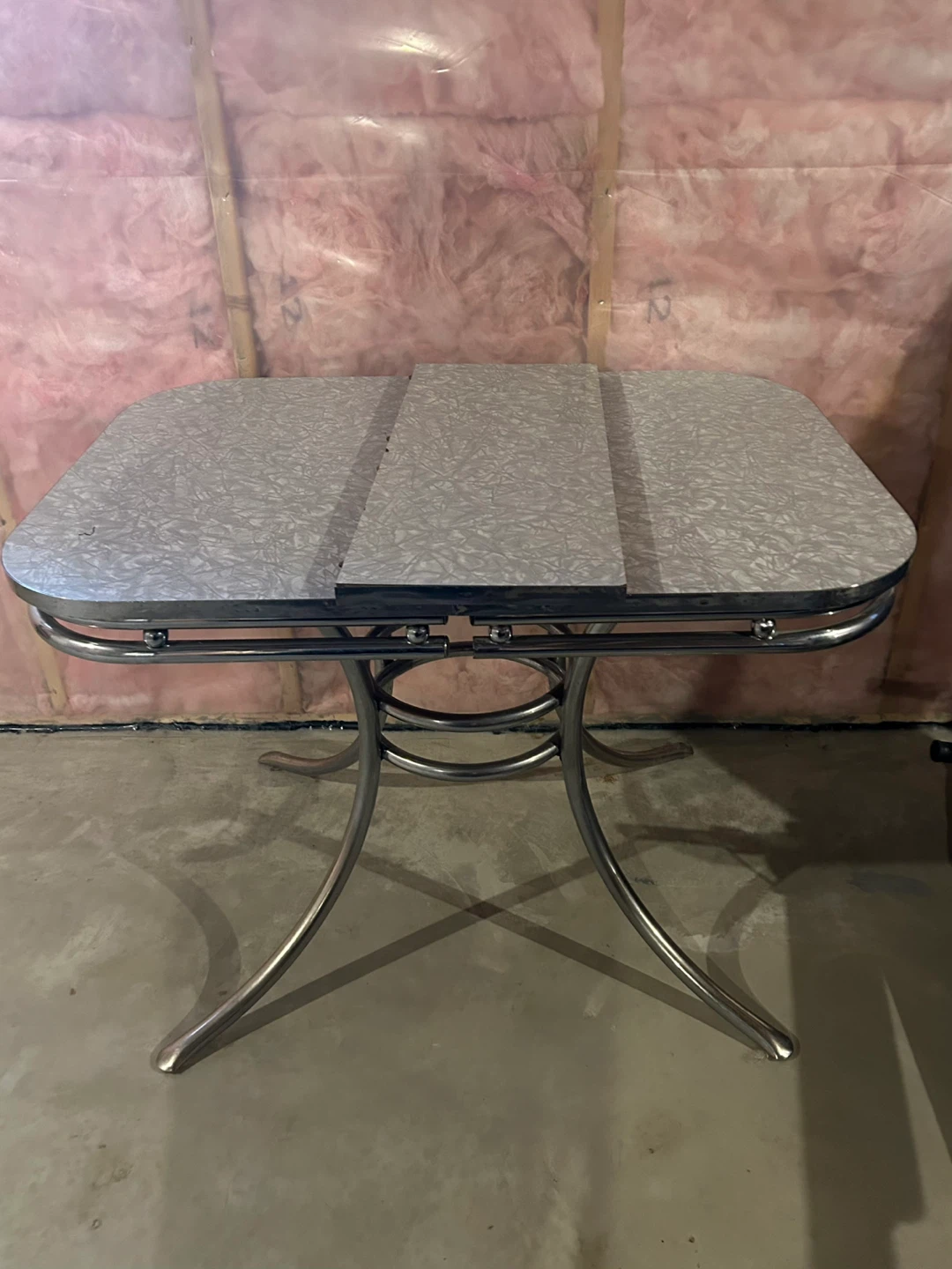Vintage Chrome and Laminate Kitchen Table - photo 2
