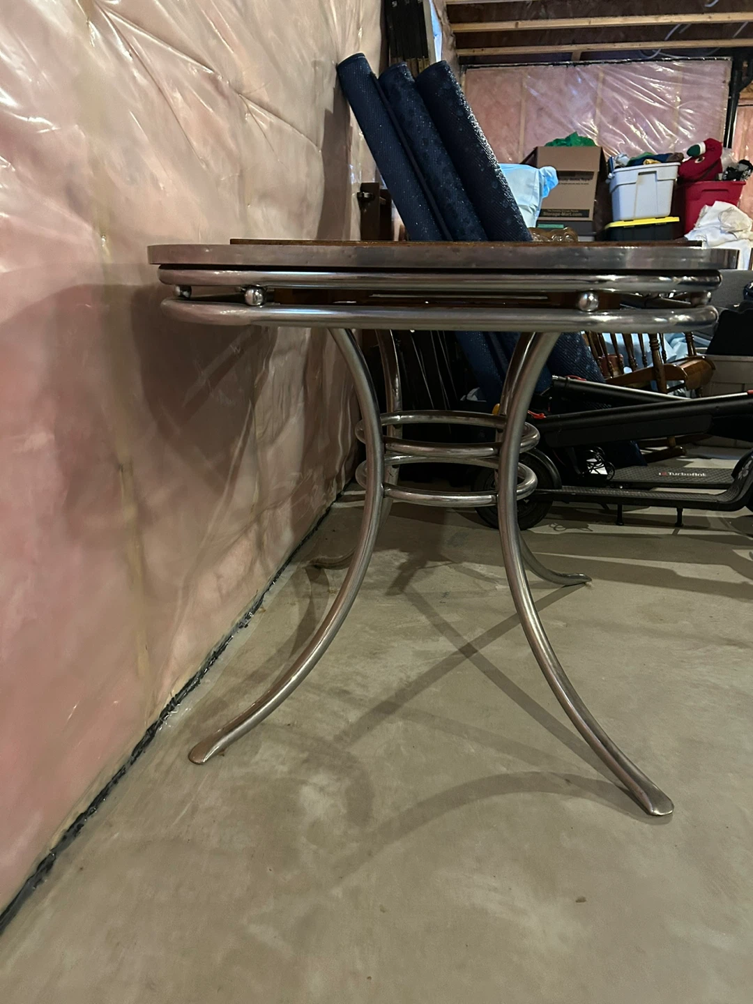 Vintage Chrome and Laminate Kitchen Table - photo 3