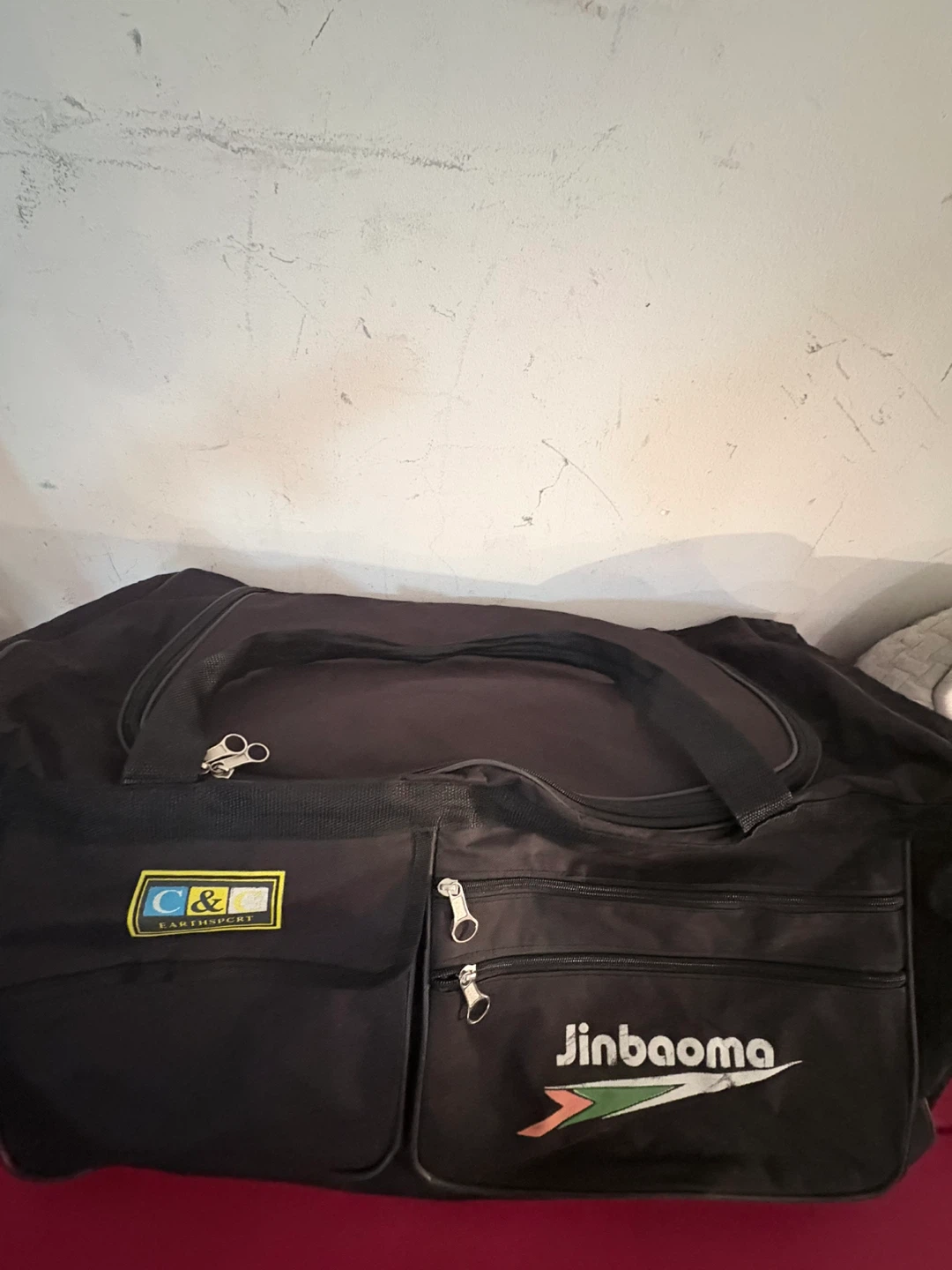 Jinbaoma Black Duffel Bag with Multiple Compartments - photo 4