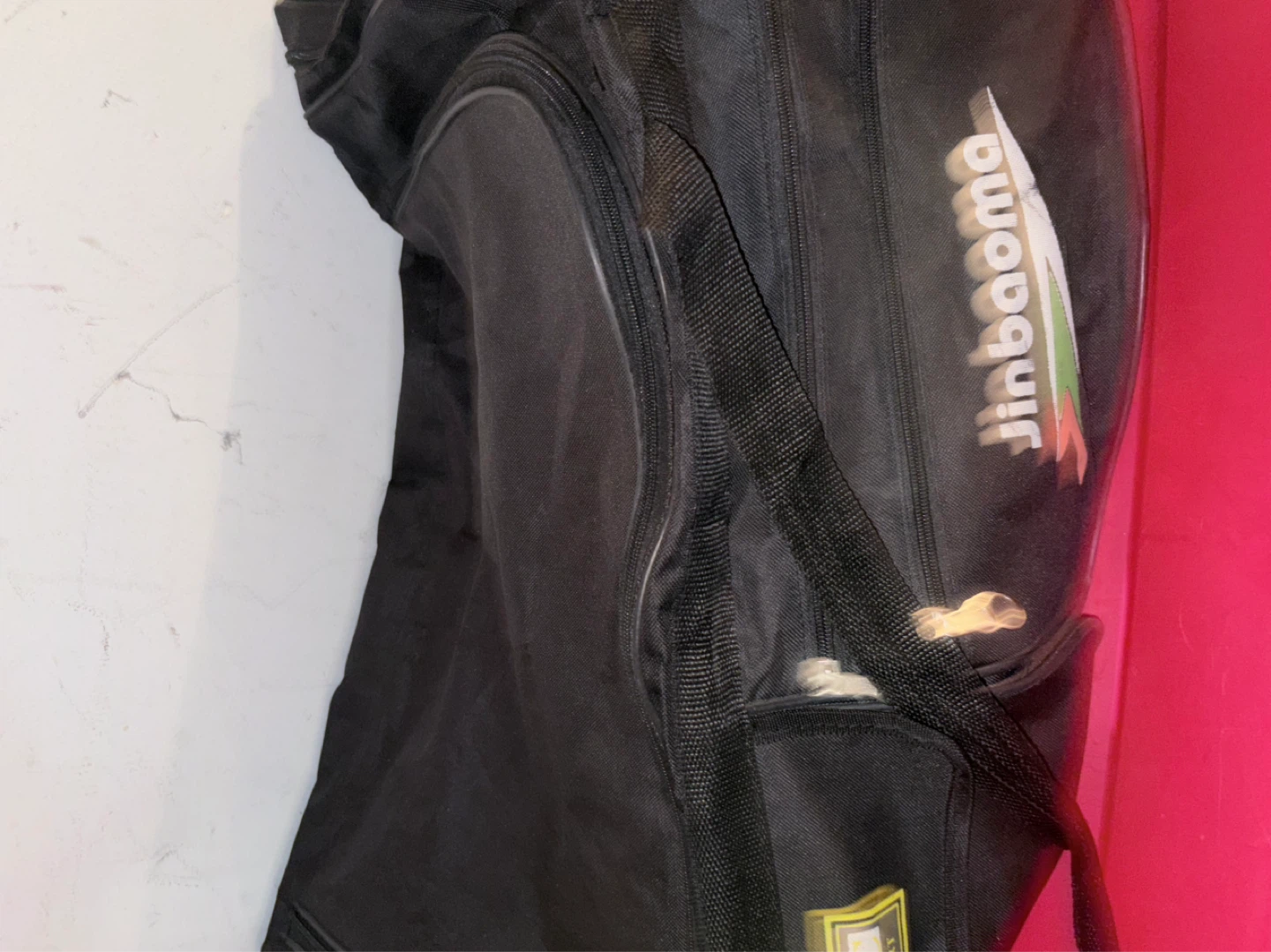 Jinbaoma Black Duffel Bag with Multiple Compartments