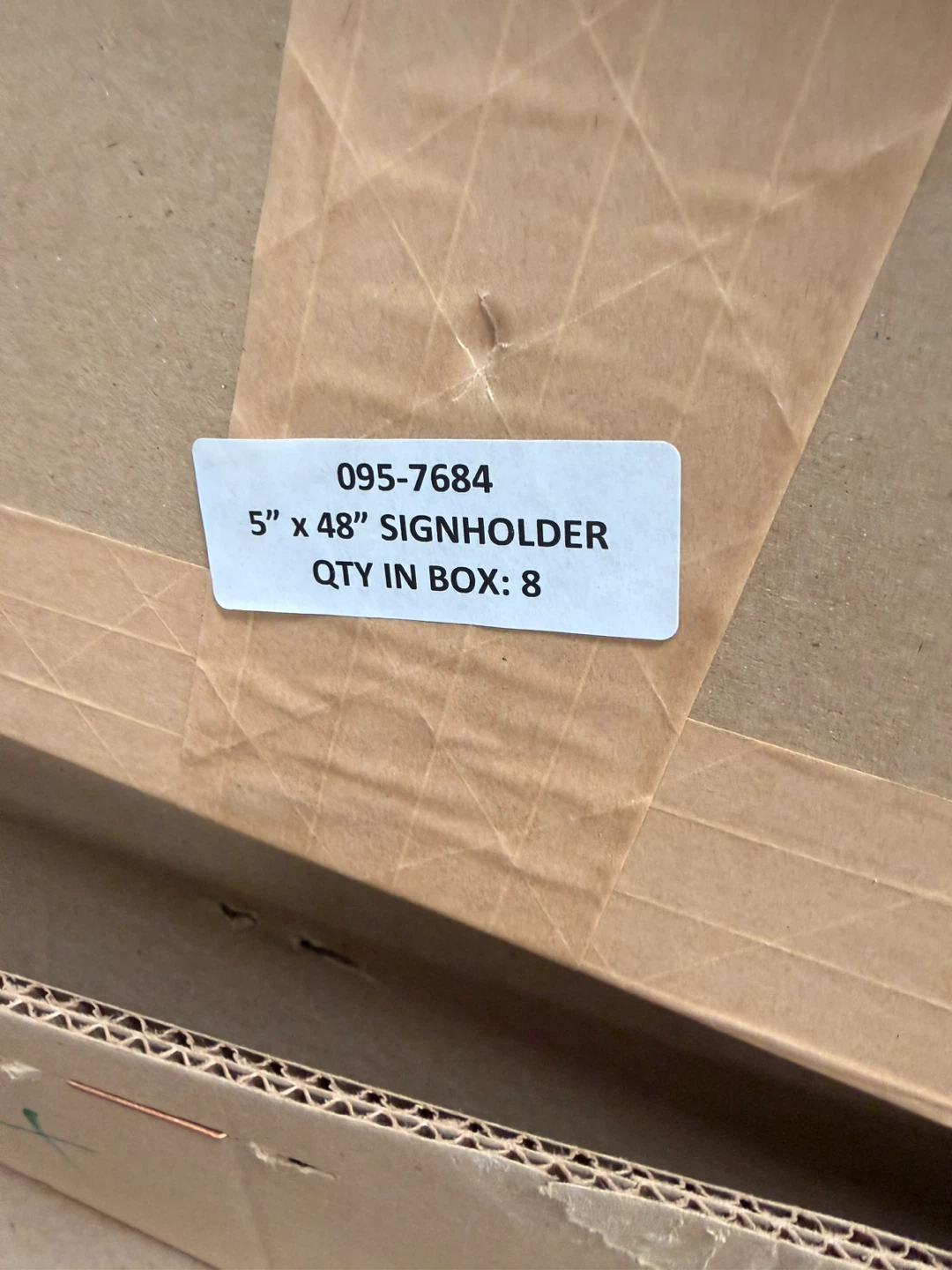 5" x 48" Signholder