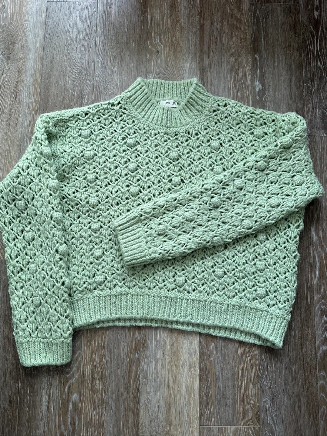 MNG Green Knit Sweater L