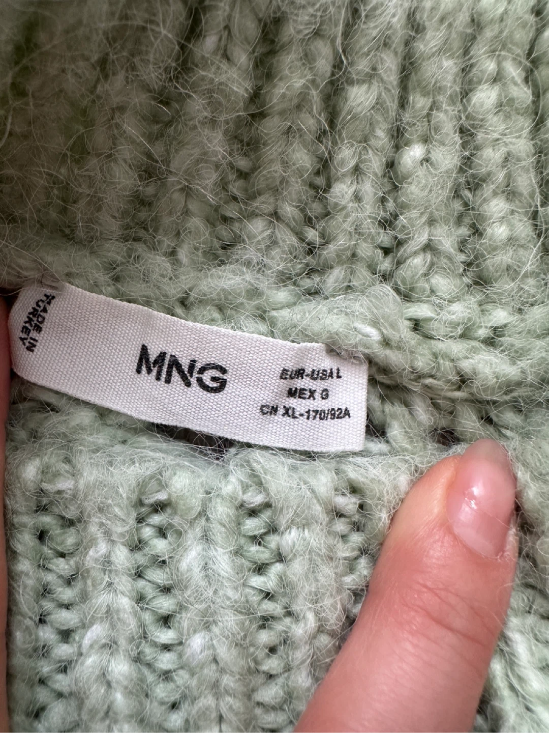 MNG Green Knit Sweater L - photo 2