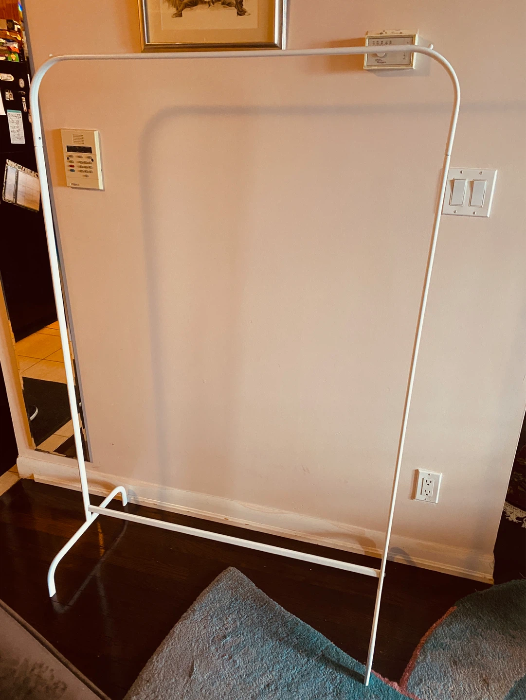 White Metal Garment Rack
