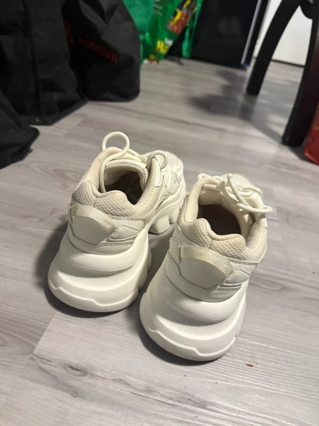 White Chunky Platform Sneakers - photo 2