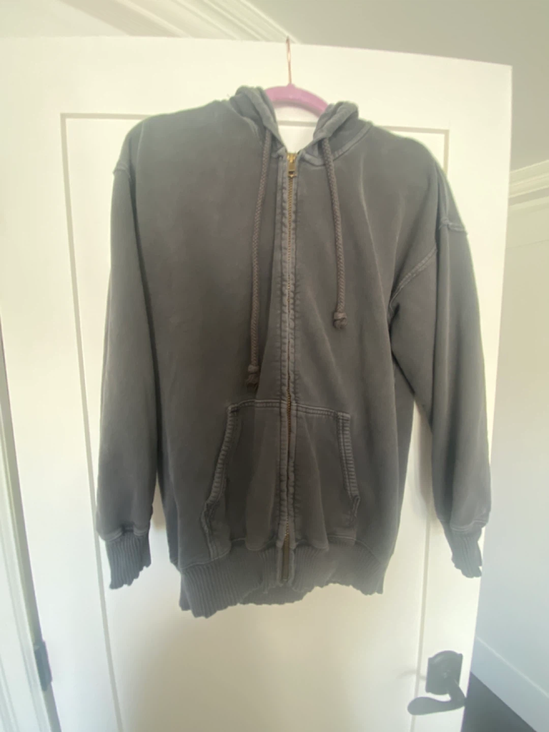 Grey American Eagle Zip Up