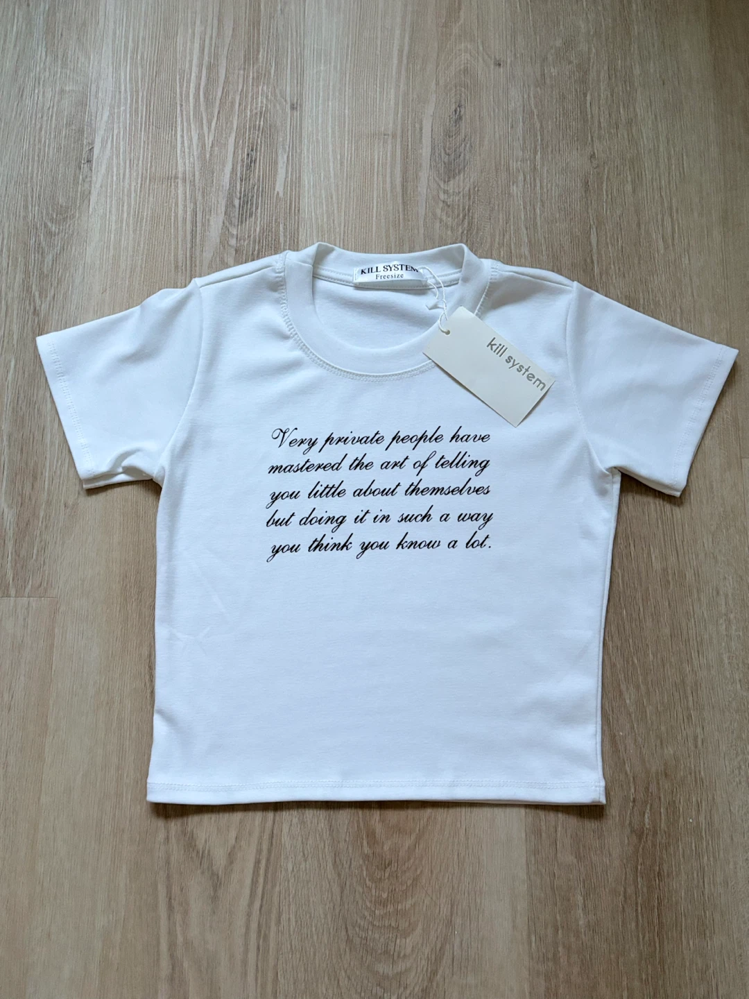 BRAND NEW - Kill System Form Áo Yaju Ngắn T-Shirt - photo 3
