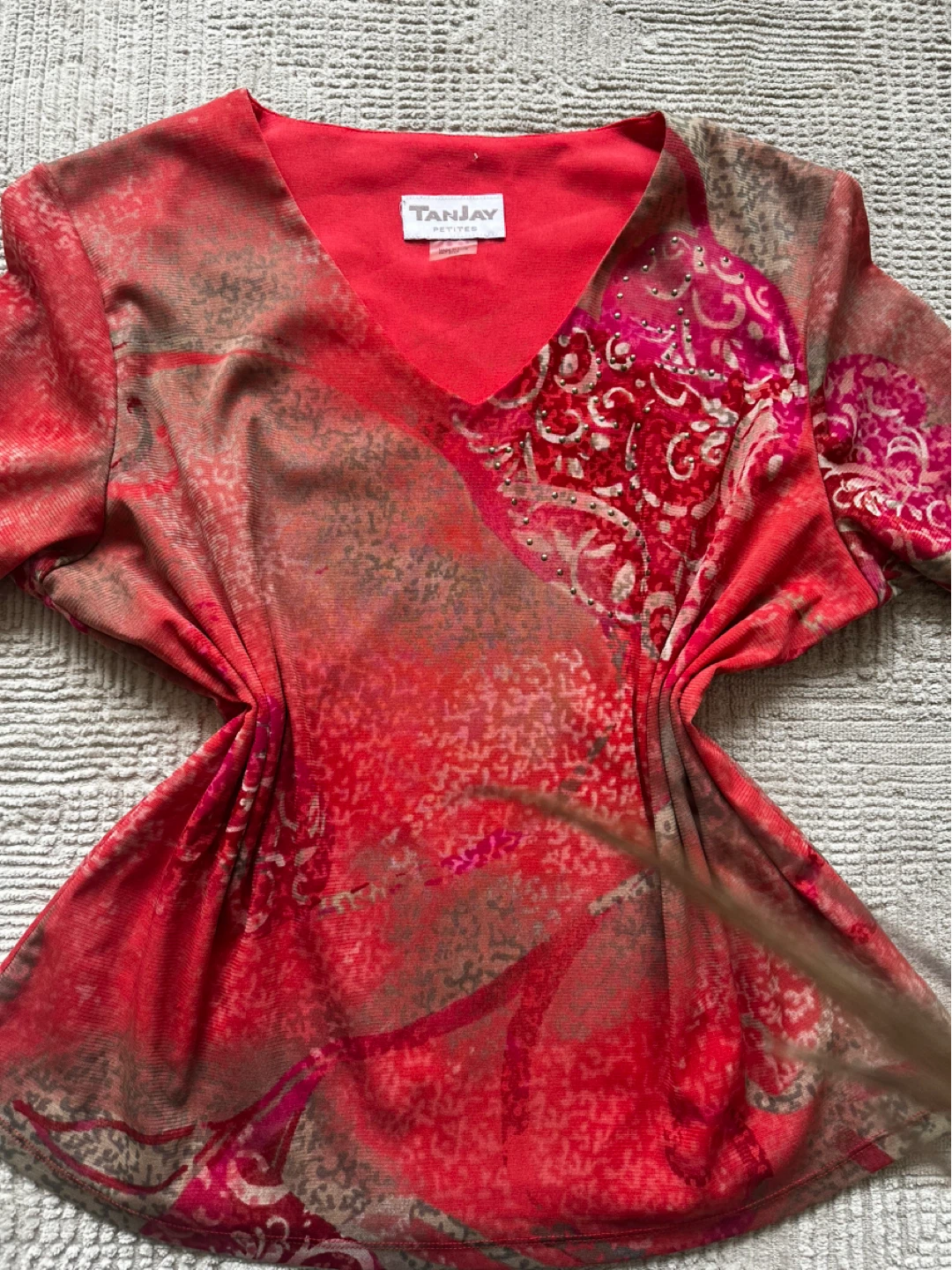 Vintage TanJay Women's V-Neck Top - photo 3