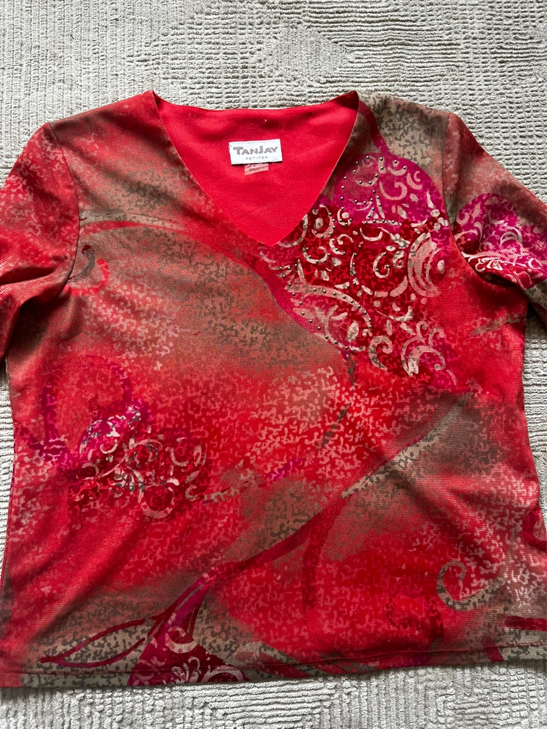 Vintage TanJay Women's V-Neck Top - photo 4