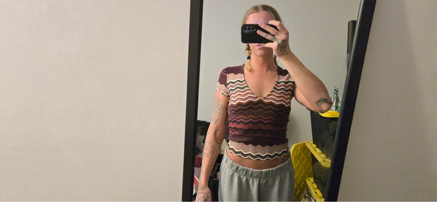 Stripped Long Crop Forever 21 Shirt - photo 3