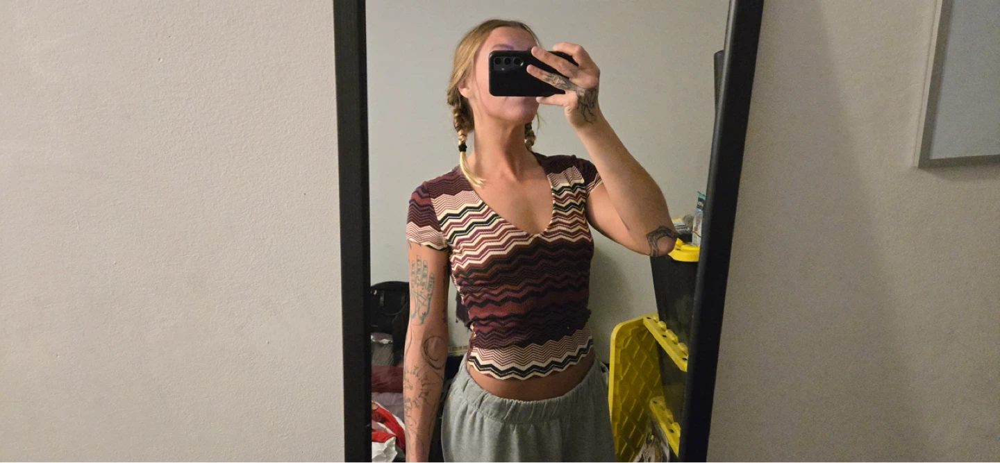 Stripped Long Crop Forever 21 Shirt - photo 2