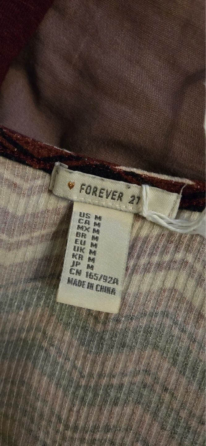 Stripped Long Crop Forever 21 Shirt - photo 4