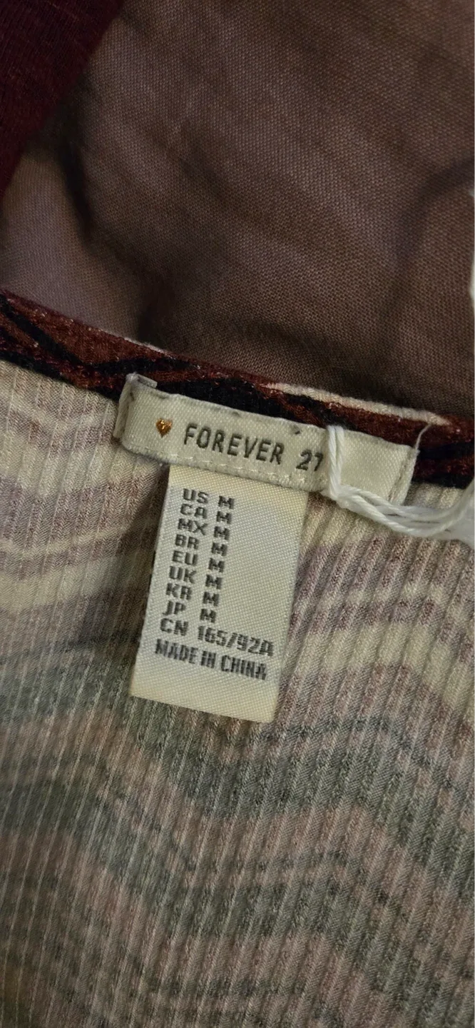 Stripped Long Crop Forever 21 Shirt - photo 4