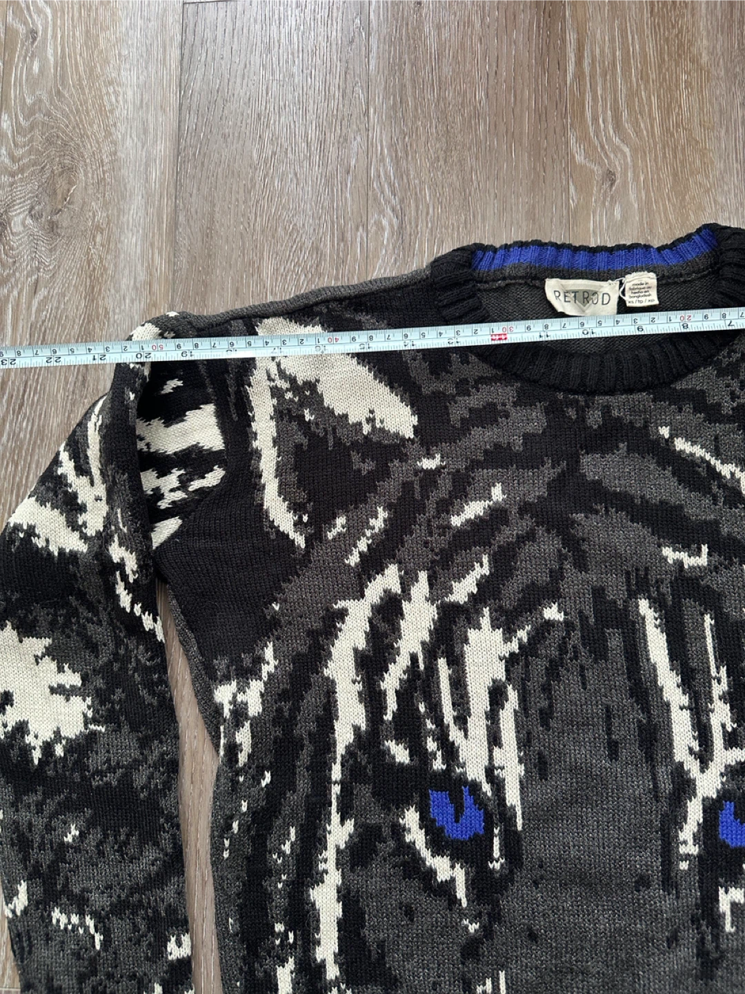Vintage RETROD Tiger Face Sweater XS. 🌱 - photo 5