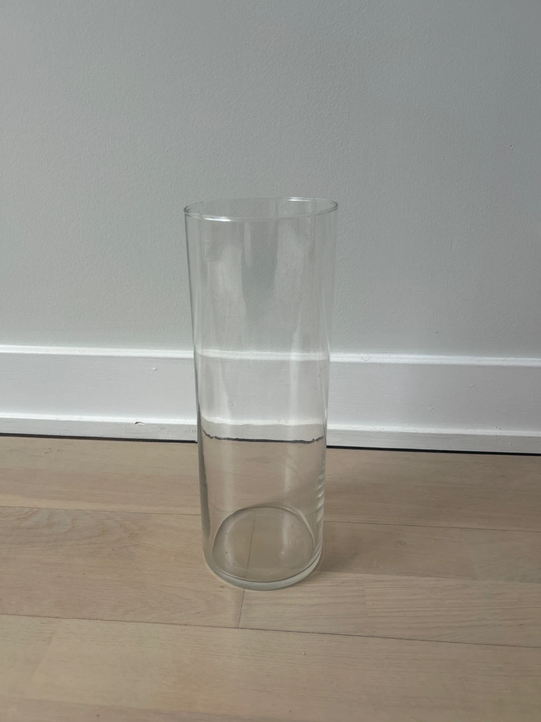 Clear Glass Cylinder Vase