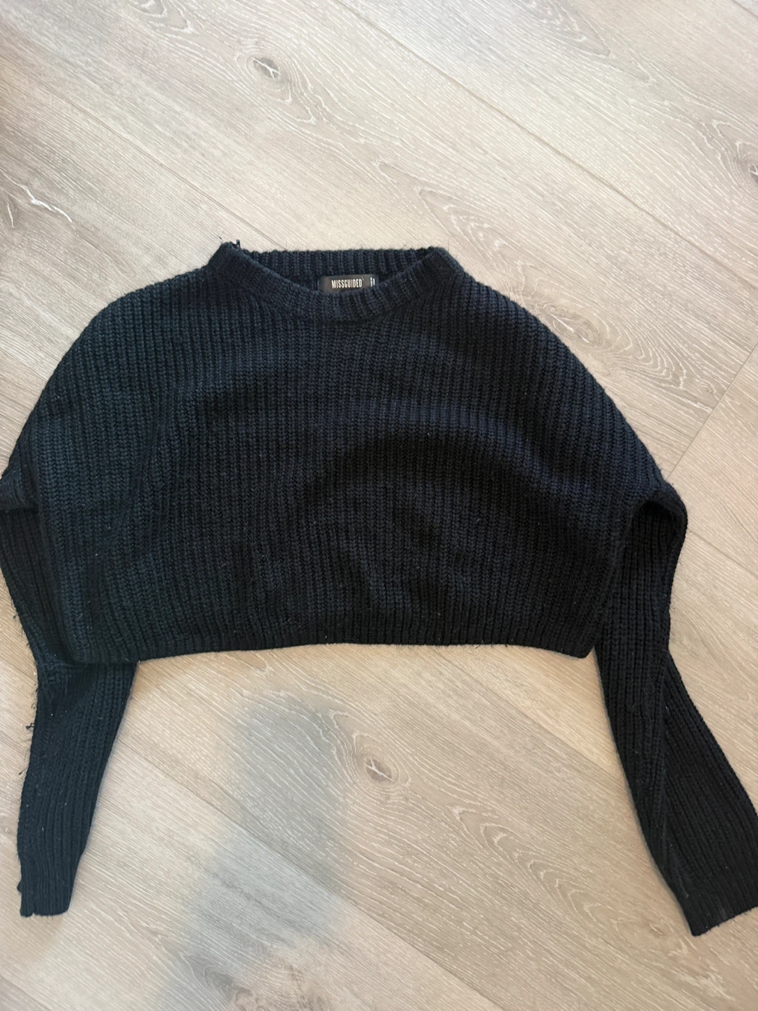 Missguided Black & Cream Cropped Knit Sweaters (Set of 2) - photo 2