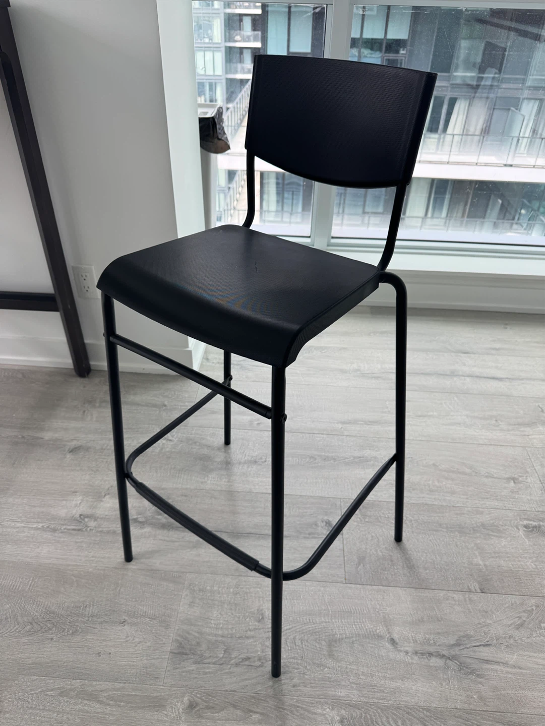 Set of 2 Ikea Black Bar Stool Chair