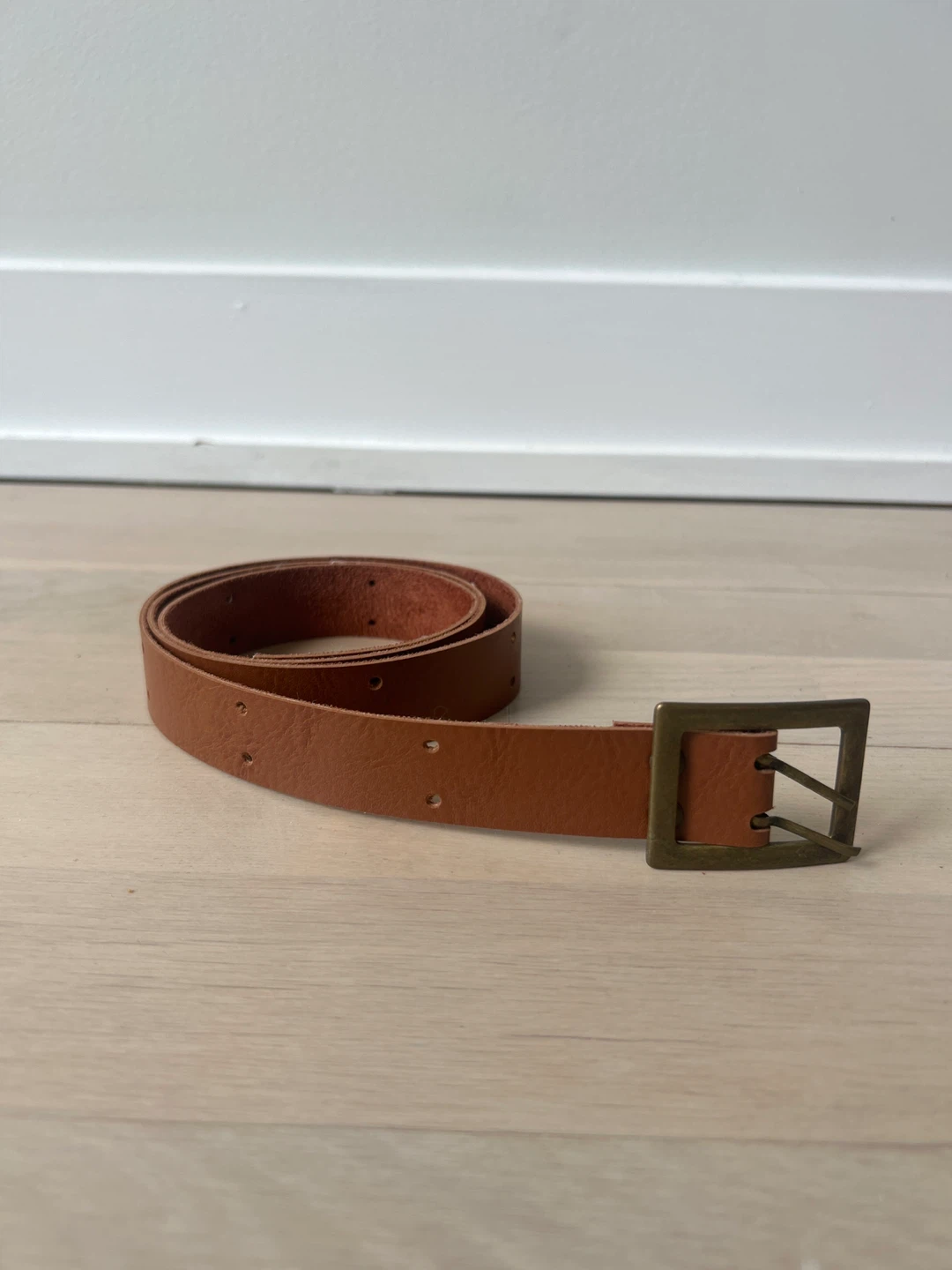 Brown Leather Belt -  Size Small