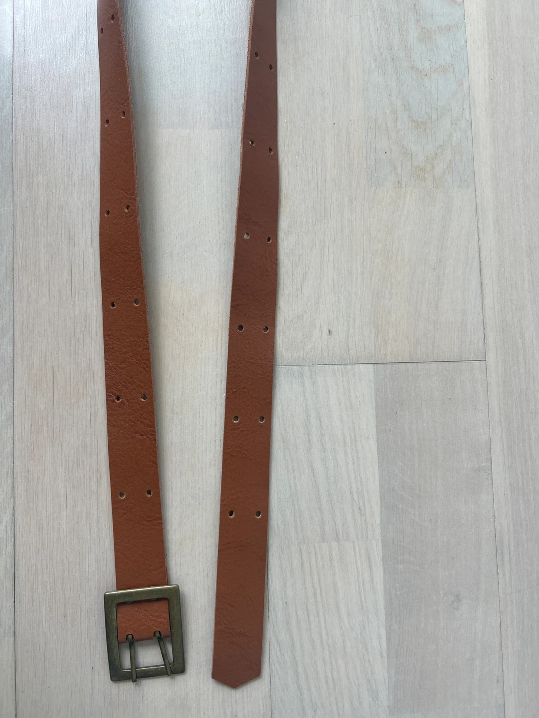 Brown Leather Belt -  Size Small - photo 3