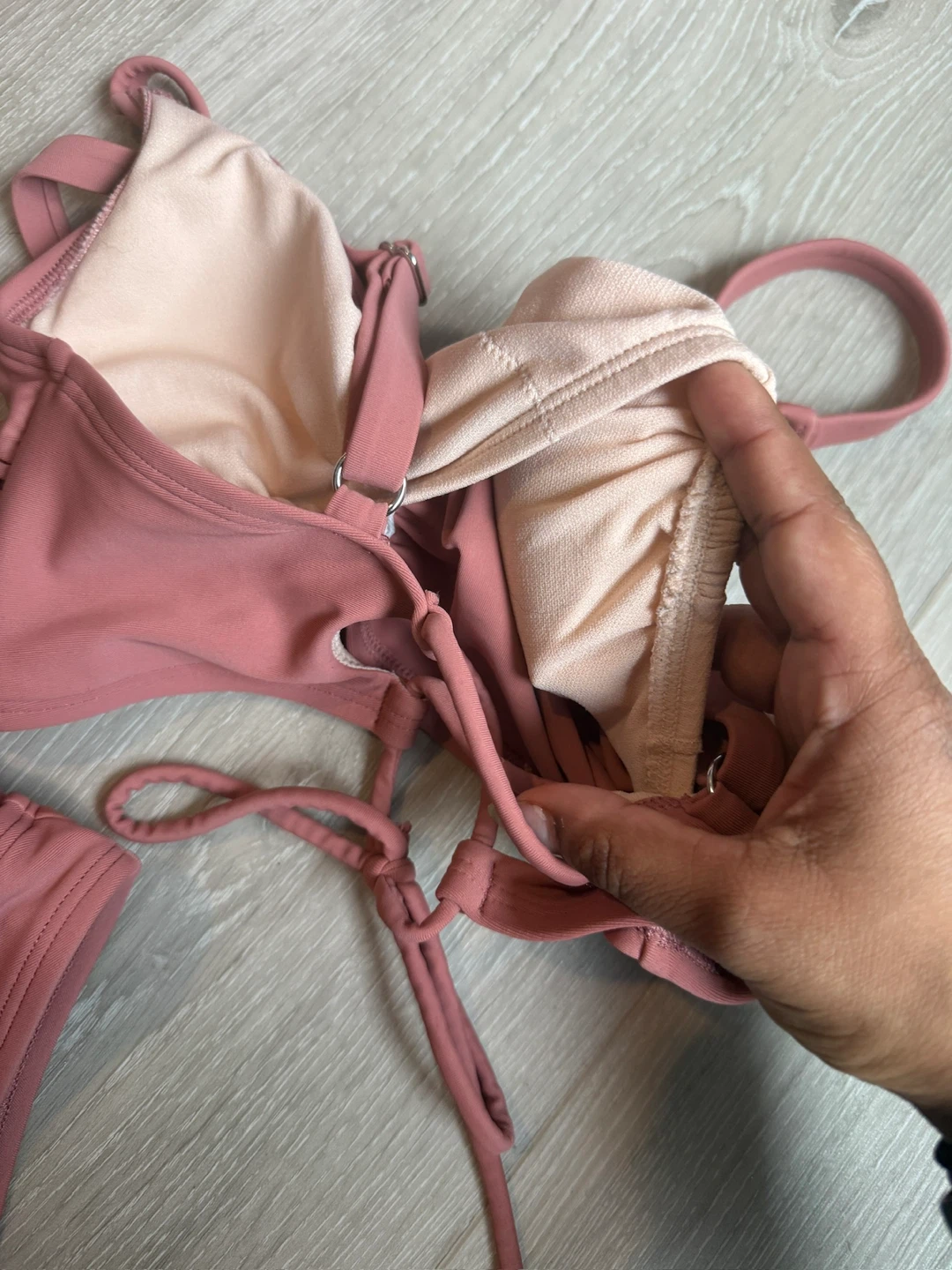 Cupshe Pink Ruched Bikini - XS - photo 4