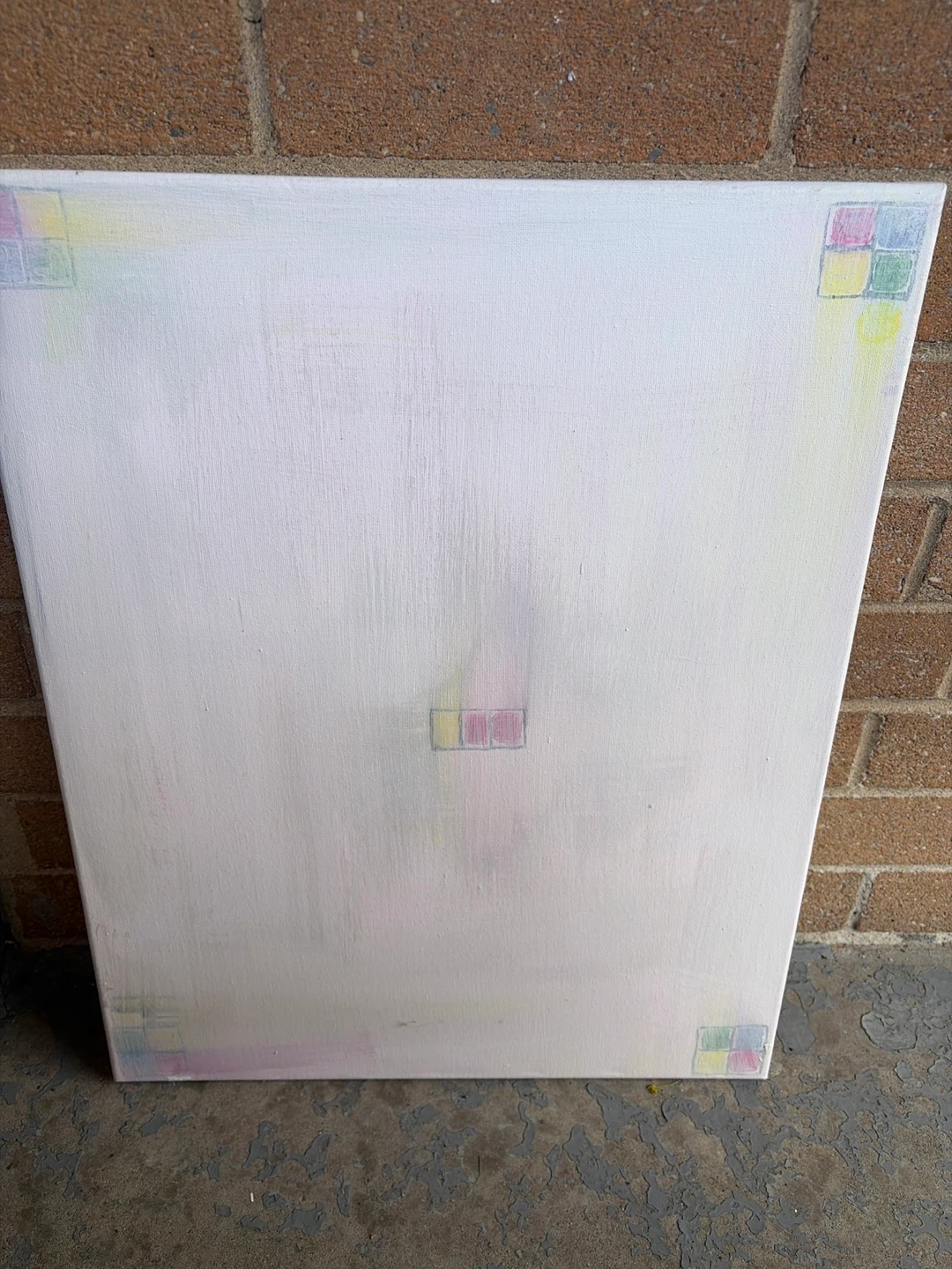 Painted over Blank Canvases - Set of 2 - photo 3
