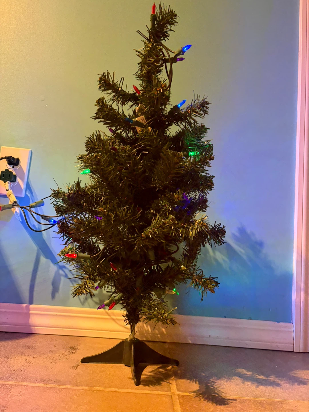Pre-lit Artificial Mini Christmas Tree - photo 2