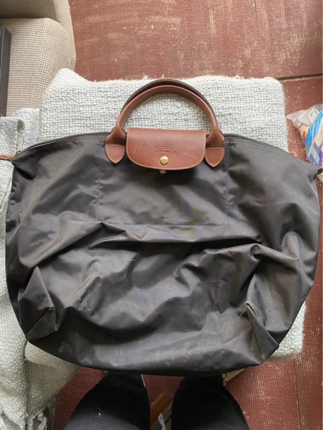 Longchamp Le Pliage Travel Bag - Black